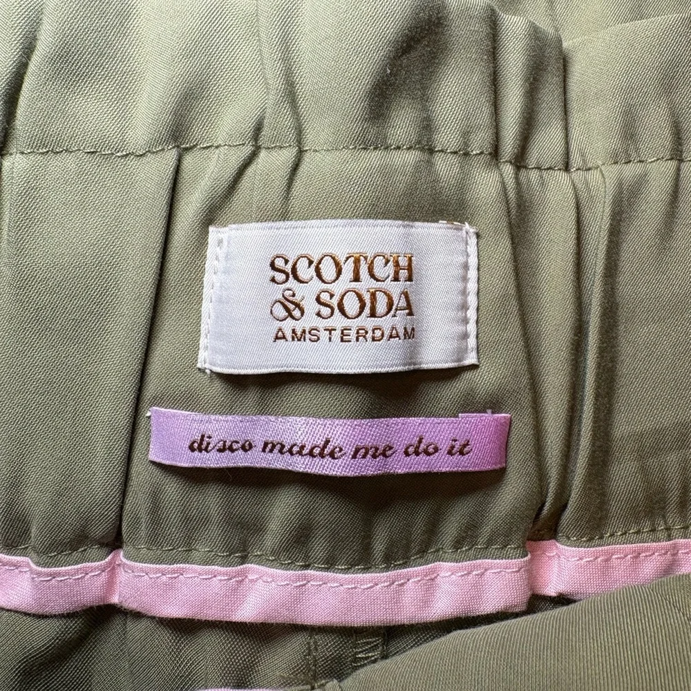 Scotch & Soda Olive Paperbag Waist Tapered Pants Girls‎ 16